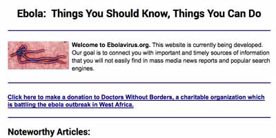 « Ebola.com » à vendre pour 150 000 dollars !