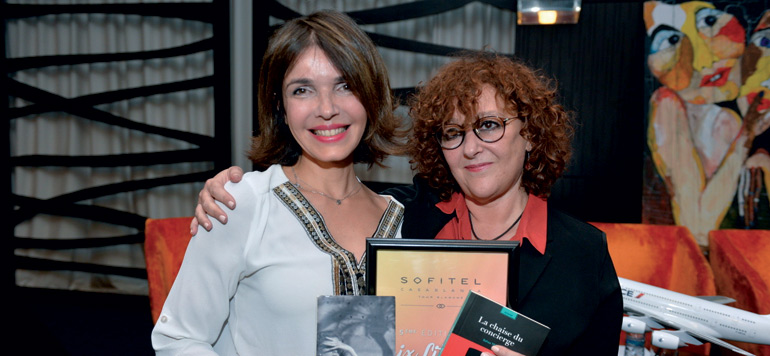 Bahaa Trabelsi et Yasmine Chami au café littéraire du Sofitel Baltimore